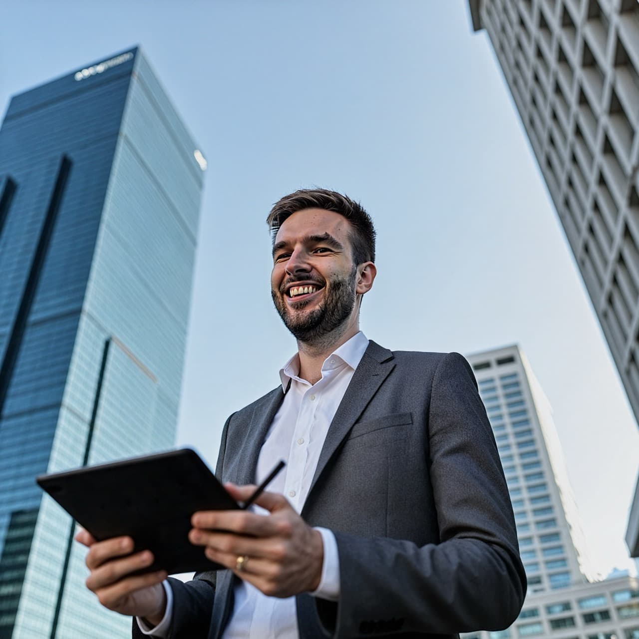 Mountain lake reflection